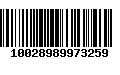 Código de Barras 10028989973259