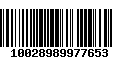 Código de Barras 10028989977653