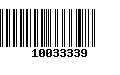 Código de Barras 10033339