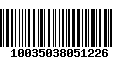 Código de Barras 10035038051226