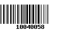 Código de Barras 10040058