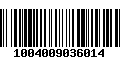 Código de Barras 1004009036014