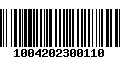 Código de Barras 1004202300110