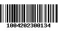 Código de Barras 1004202300134