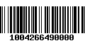 Código de Barras 1004266490000