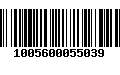 Código de Barras 1005600055039