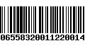 Código de Barras 100655832001122001480