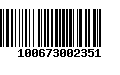 Código de Barras 100673002351