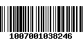 Código de Barras 1007001038246