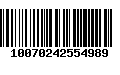 Código de Barras 10070242554989