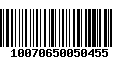 Código de Barras 10070650050455