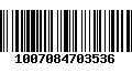 Código de Barras 1007084703536