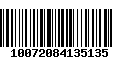 Código de Barras 10072084135135