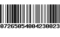 Código de Barras 100726505400423002374