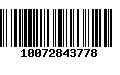 Código de Barras 10072843778