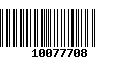 Código de Barras 10077708