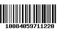 Código de Barras 10084059711220