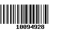 Código de Barras 10094928