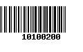 Código de Barras 10100200