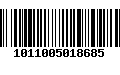 Código de Barras 1011005018685