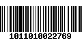 Código de Barras 1011010022769