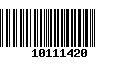 Código de Barras 10111420