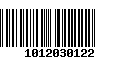 Código de Barras 1012030122