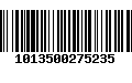 Código de Barras 1013500275235