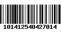 Código de Barras 101412540427014