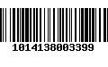 Código de Barras 1014138003399