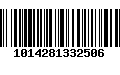 Código de Barras 1014281332506