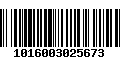 Código de Barras 1016003025673