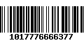 Código de Barras 1017776666377