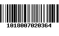 Código de Barras 1018007020364