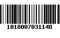 Código de Barras 1018007031148