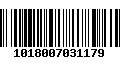 Código de Barras 1018007031179