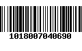 Código de Barras 1018007040690