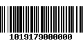 Código de Barras 1019179000000