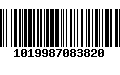 Código de Barras 1019987083820