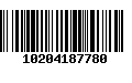 Código de Barras 10204187780