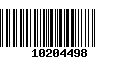 Código de Barras 10204498