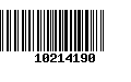 Código de Barras 10214190