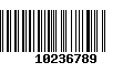 Código de Barras 10236789