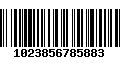 Código de Barras 1023856785883