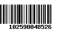 Código de Barras 102590048526