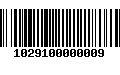 Código de Barras 1029100000009