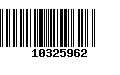 Código de Barras 10325962