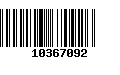 Código de Barras 10367092