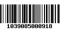 Código de Barras 1039085000918