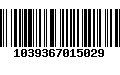 Código de Barras 1039367015029